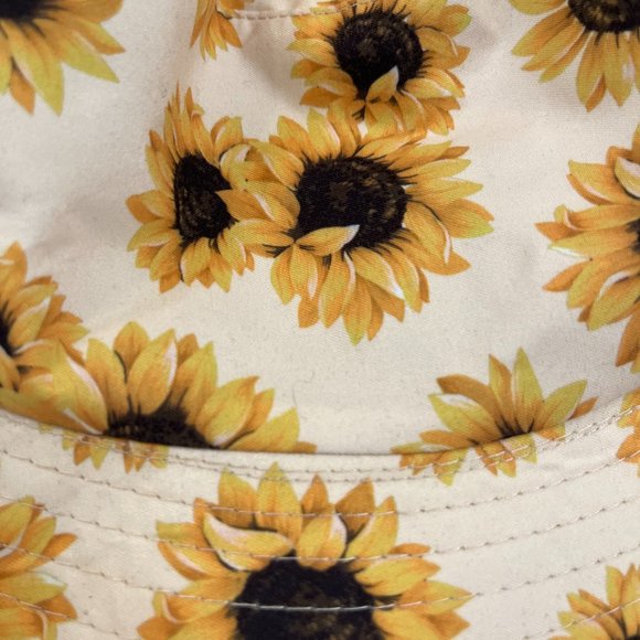 Sunflower Bucket Hat - Beige/Yellow/Brown -Small/Med - NWT - Picture 7 of 7